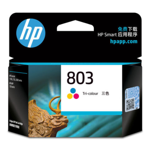 惠普（HP）803原裝墨盒 適用hp deskjet 1111/1112/2131/2132/2621/2622打印機 彩色墨盒